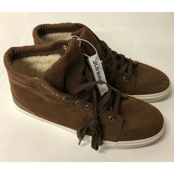 Sneaker Boots Mens 12 Brown Sherpa Lined - Picture 1 of 3
